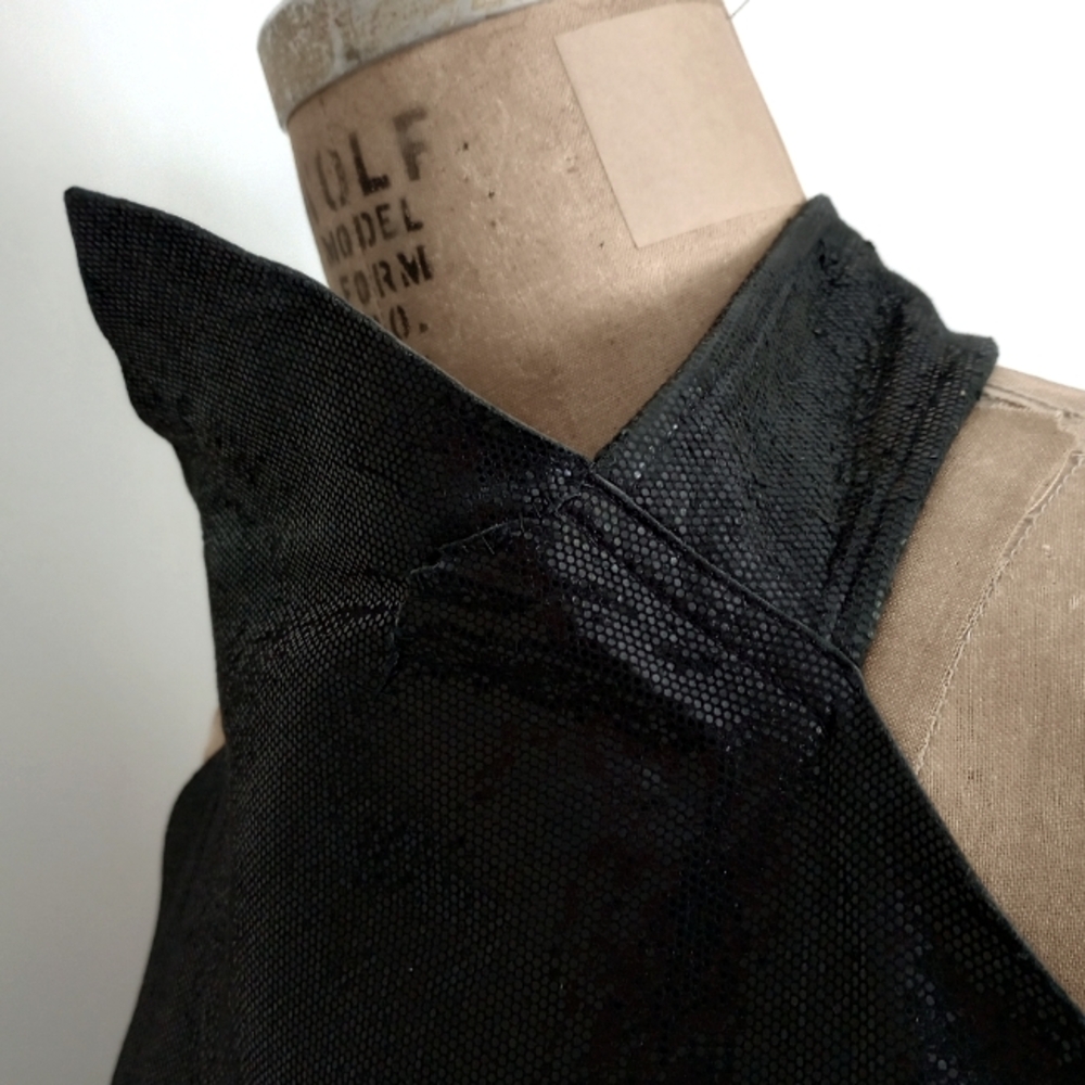 BLACK LEATHER DRESS - Picture 5 of 5